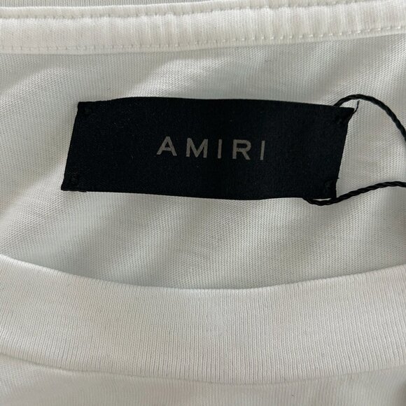Amiri White & Black MA Angel Logo T-Shirt - Picture 3 of 4